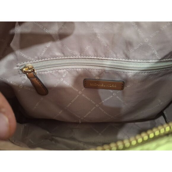 Michael Kors Aria Large Signature Logo Jacquard Shoulder Bag-Excellent Condition - Picture 11 of 12